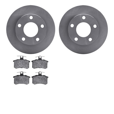 DYNAMIC FRICTION CO 6502-73094, Rotors with 5000 Advanced Brake Pads 6502-73094